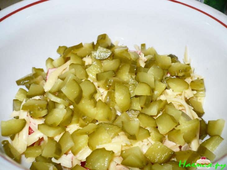 Салат крабовый острый