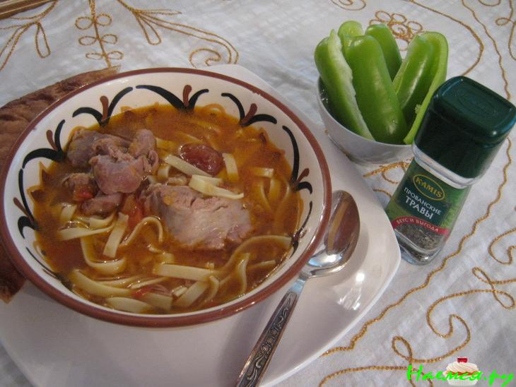 Суп мясной "Первый снег"