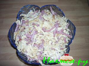 Блинный салат