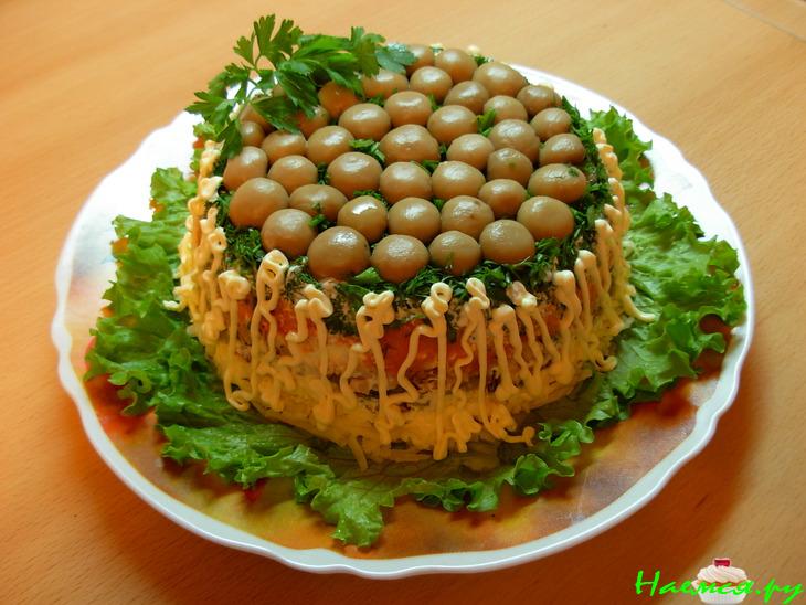 Салат "Грибная поляна"