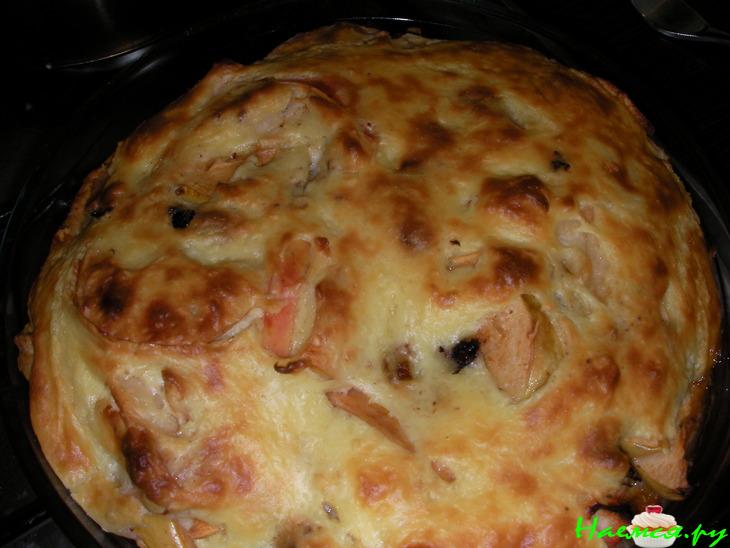 Яблочный пирог с кремом-суфле