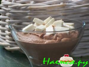 Сырно-творожно шоколадный десерт