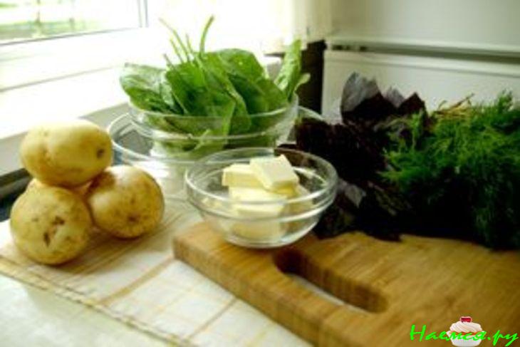 Картофельно-шпинатное пюре  