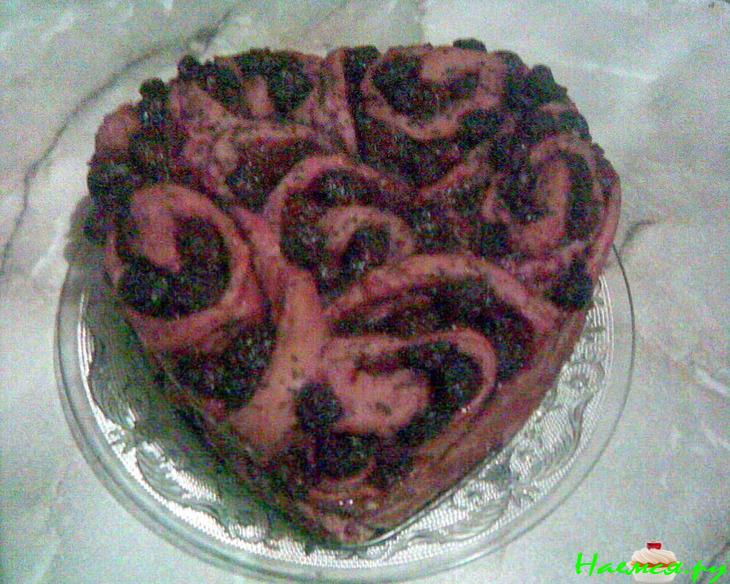 Пирог "Вишневое сердце"