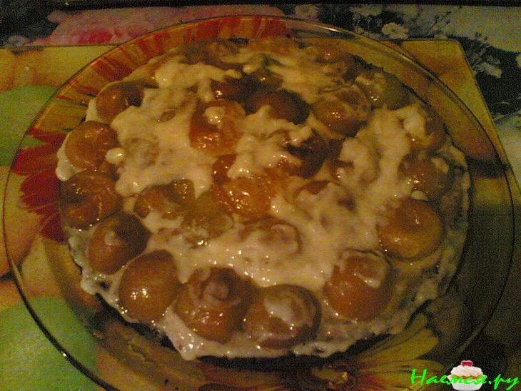 Торт с абрикосами и апельсинами