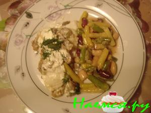 Жареная зубатка