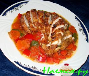 Куриная грудка с кисло-сладким соусом