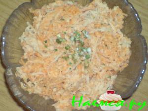 Салат из кольраби и моркови