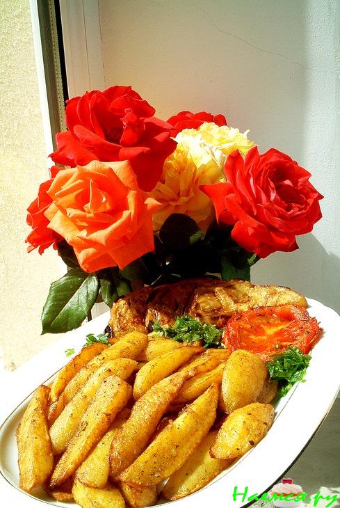 Картофель жареный по-деревенски