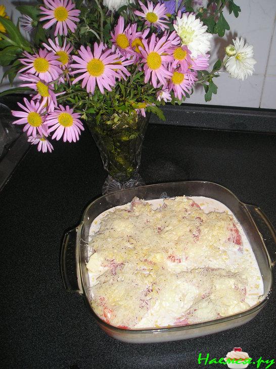 Форель стейк в сливках