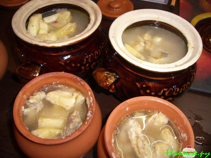 Индейка с грибами в горшочке