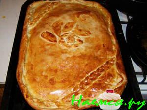 Кулебяка с мясной начинкой