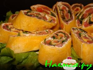 Ролы из Мексиканских, сырных Tortillas