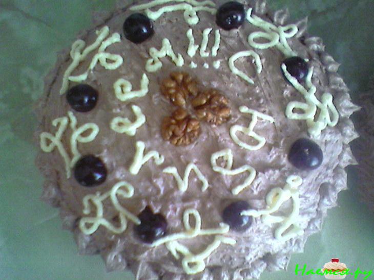 Торт 'Вишнево-шоколадно-ореховый'