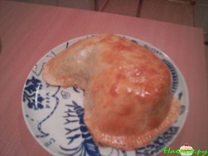 Фаршированный язык в тесте