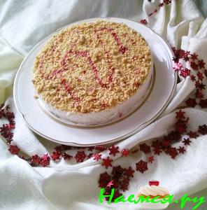 Творожный торт с посыпкой