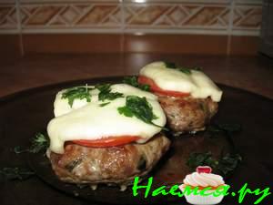 Шницели рубленые по-французски из смешанного фарша