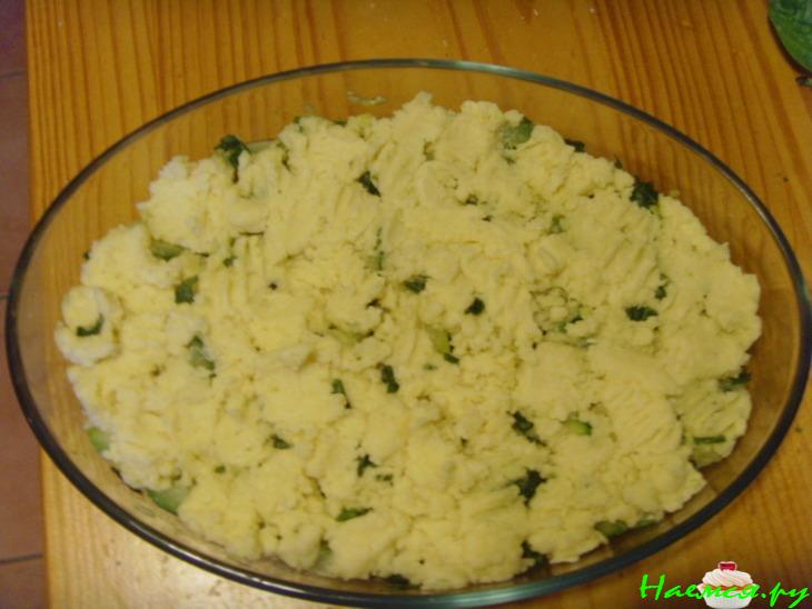 Крамбел (Crumble) из кабачков под пармезаном