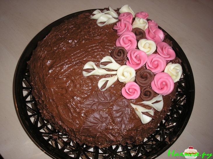 Ореxово-шоколадный торт (очень простой,но невероятно вкусный)