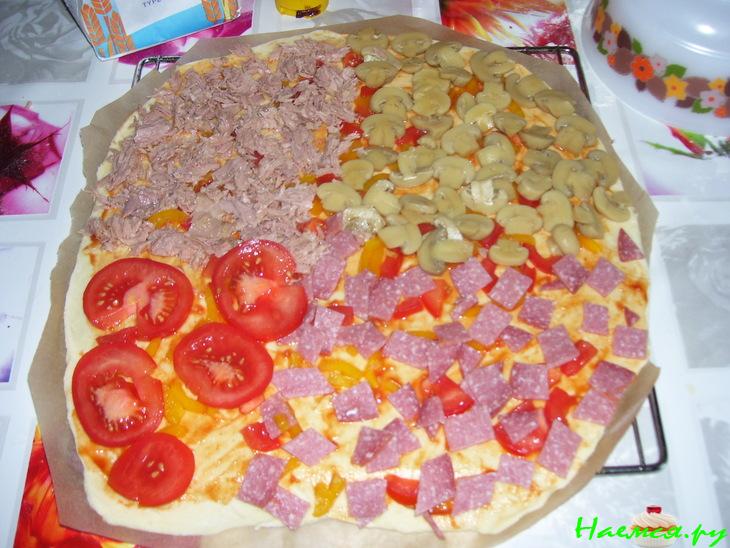 Пицца "Четыре времени года"