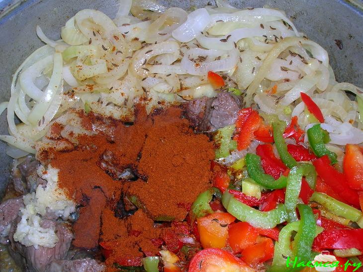 Говядина с тмином и соевым соусом