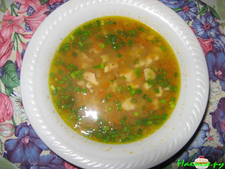 Чечевичный суп с копченой индейкой