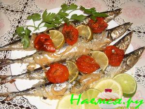 Сайра запеченная в фольге