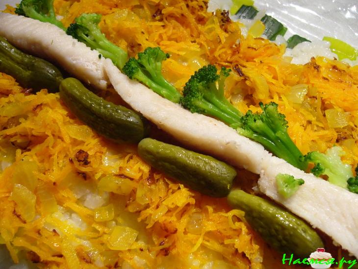 Роллы из лука порея