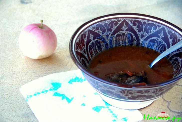 Супчик из дикой утки на огне