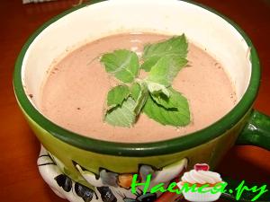 Горячий шоколад с мятой