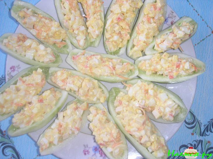 Огурчики с начинкой