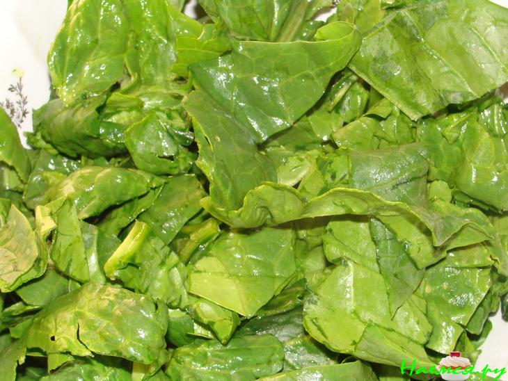 Паста с соусом из шпината