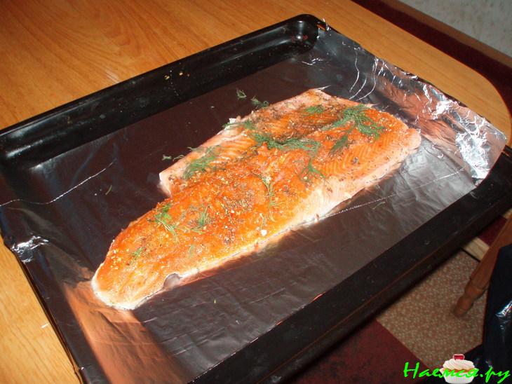 Форелька под сладко-кислым соусом