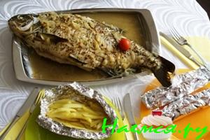 Лещ запеченный / Рыба запеченная