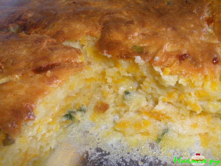 Сырный пирог с цуккини и бататом