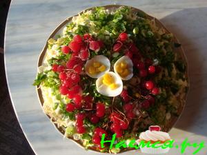 Лосось с грибами и сыром