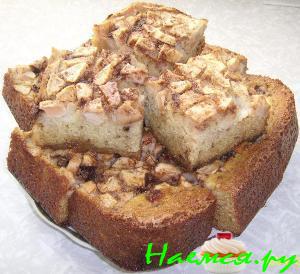 Манник с яблочками (без муки - вариант)