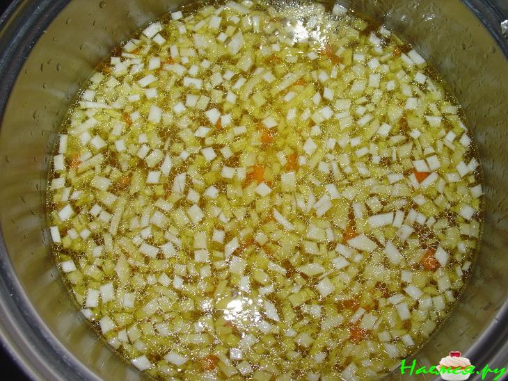 Суп с щавелем и сливочным сыром (Вариант)