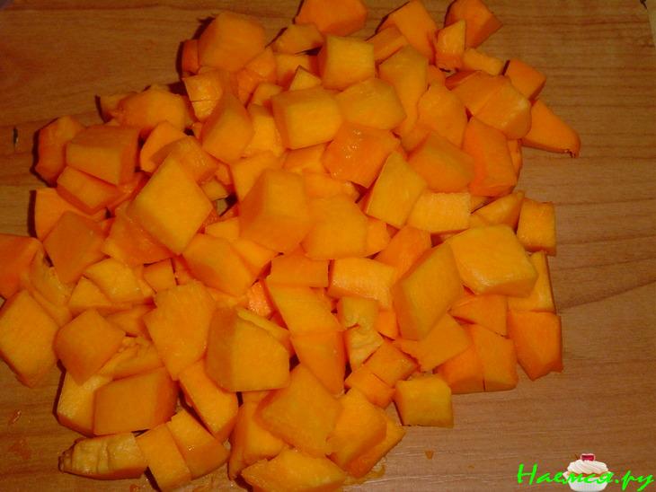 Постная запеканка из тыквы с гречкой