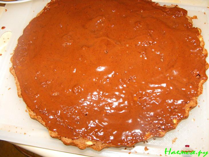 Шоколадно-ореховый торт с мягким кремом Шоколадно-ореховый торт с мягким кремом