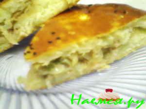 Пирог с капустой и рыбой