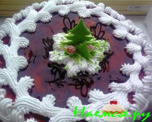 "Творожно-фруктовый торт"