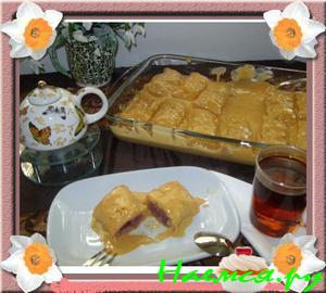 Черешни в слоённом тесте