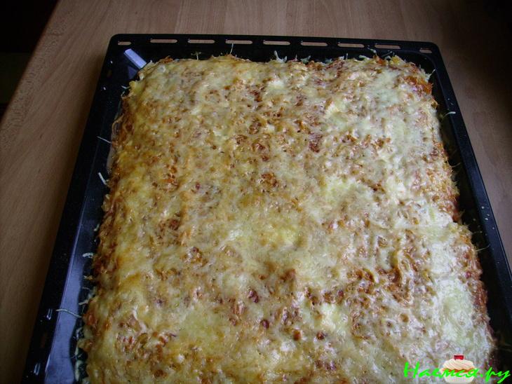 Рыбная запеканка с рисом и сыром