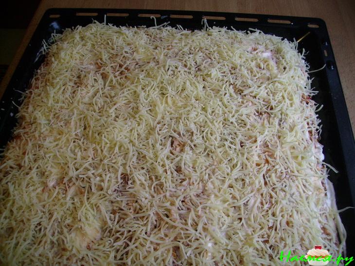 Рыбная запеканка с рисом и сыром