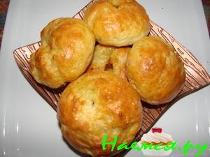 Творожные булочки с белым шоколадом