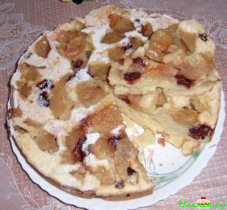 Быстрый яблочный пирог (кислые яблочки)  