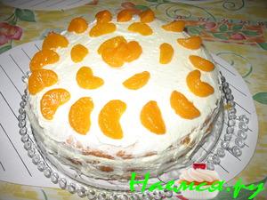 Мандариновый торт