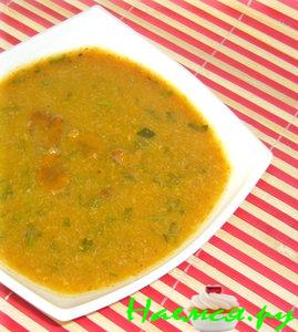 Суп-пюре из тыквы с лисичками