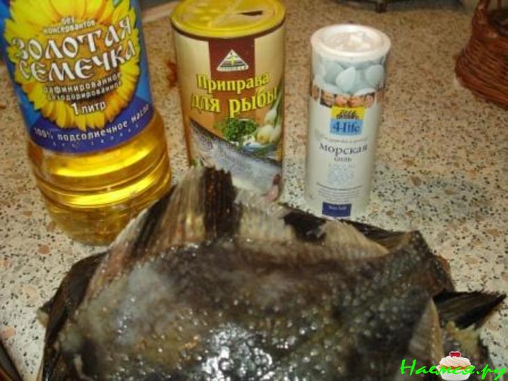 Камбала запеченная